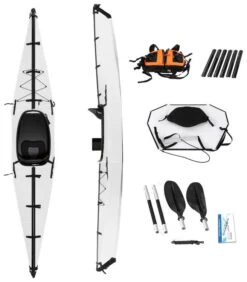 AirCanoe Foldable Kayak 3.9 -Meilleur Bateaux Magasin aircanoe foldable kayak 3 9 white white 1 1