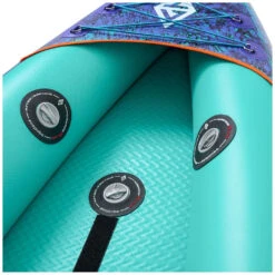 Aquatone Blast 13'6" Recreational Kayak 3-Person Green-Purple -Meilleur Bateaux Magasin aquatone blast 13 6 recreational kayak 3 person green purple 4
