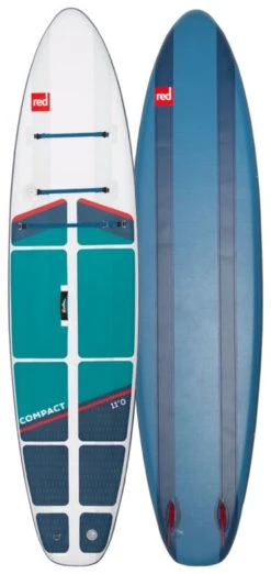 Red Paddle Co. Red Paddle Co 11'0 Compact MSL Inflatable SUP White-Teal-Dark Blue -Meilleur Bateaux Magasin red paddle co 11 0 compact msl inflatable sup white teal dark blue 0