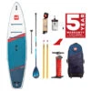 Red Paddle Co. Red Paddle Co 11'0 Sport MSL Inflatable SUP + Hybrid Tough Paddle White-Blue-Dark Blue -Meilleur Bateaux Magasin red paddle co 11 0 sport msl inflatable sup hybrid tough paddle white blue dark blue 0