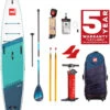 Red Paddle Co. Red Paddle Co 12'0 Voyager MSL Inflatable SUP + Hybrid Tough Paddle White-Teal-Dark Blue -Meilleur Bateaux Magasin red paddle co 12 0 voyager msl inflatable sup hybrid tough paddle white teal dark blue 0