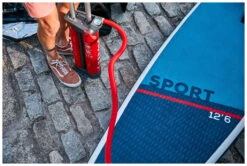 Red Paddle Co. Red Paddle Co 12’8 Sport MSL Inflatable SUP White-Blue-Dark Blue -Meilleur Bateaux Magasin red paddle co 12 6 sport msl inflatable sup white blue dark blue 8