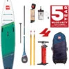 Red Paddle Co. Red Paddle Co 12’8 Voyager MSL Inflatable SUP + Prime Paddle White-Green-Dark Blue -Meilleur Bateaux Magasin red paddle co 12 6 voyager msl inflatable sup prime paddle white green dark blue 0