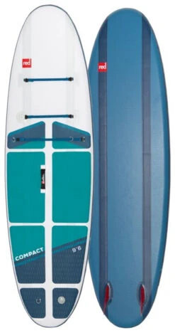 Red Paddle Co. Red Paddle Co 9'6 Compact MSL Inflatable SUP White-Teal-Dark Blue -Meilleur Bateaux Magasin red paddle co 9 6 compact msl inflatable sup white teal dark blue 0
