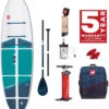 Red Paddle Co. Red Paddle Co 9'6 Compact MSL Inflatable SUP White-Teal-Dark Blue 2 Red Paddle Co. Red Paddle Co 9'6 Compact MSL Inflatable SUP White-Teal-Dark Blue -Meilleur Bateaux Magasin red paddle co 9 6 compact msl inflatable sup white teal dark blue 0 1